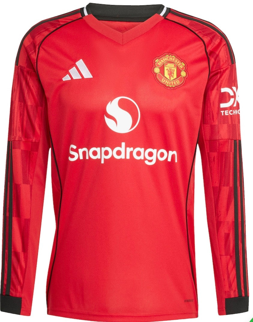 Manchester United Long Sleeve 25/26 Home Kit