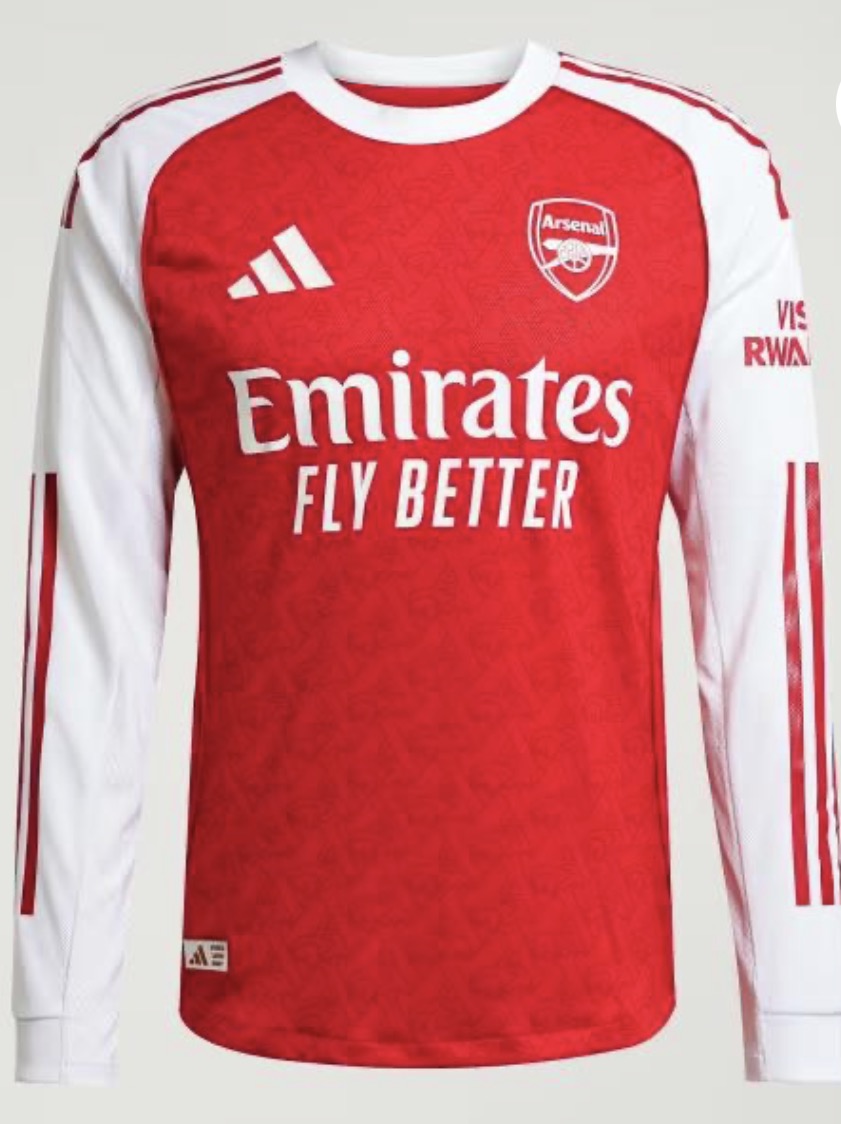 Arsenal Long Sleeve 25/26 Home Kit
